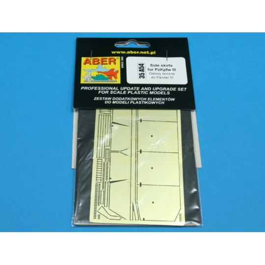 Side skirts for Pz.Kpfw III, 1/35 - Aber Models 35 A054