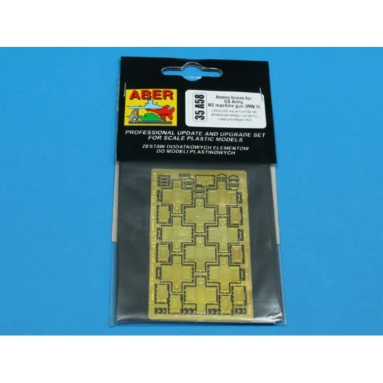 Ammo boxes for Browning M2 (WW II), 1/35 - Aber Models 35 A058