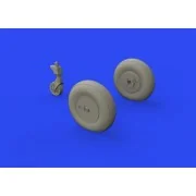 Ki-61-Id wheels for Tamiya, 1/48 - Eduard Accessories 648317