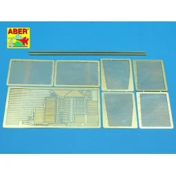Side mesh screens for PzIV J, Jagdpanzer IV A, 1/35 - Aber Models 3...