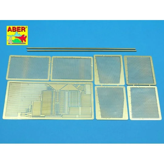 Side mesh screens for PzIV J, Jagdpanzer IV A, 1/35 - Aber Models 3...