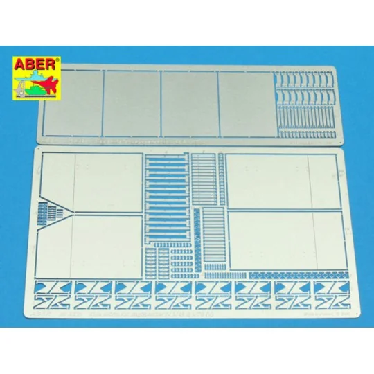 Side skirts for Jagdpanzer IV (V), 1/35 - Aber Models 35 A082