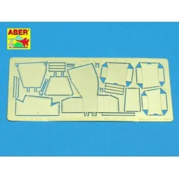 Right stowage bins for SdKfz 250, 252, 253, 1/35 - Aber Models 35 A085 2