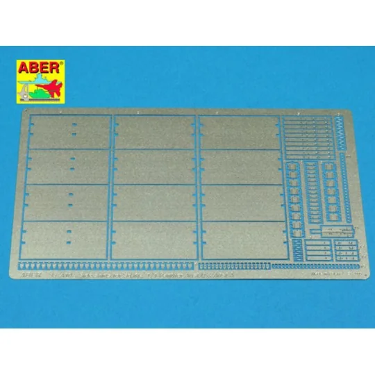 Side skirts for Panther Ausf. A & Ausf.D, 1/35 - Aber Models 35 A107