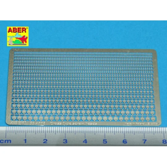 Cross type screaw heads, 1/35 - Aber Models 35 A108