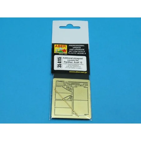 Aditional shrapnel covers for Panther.G, 1/35 - Aber Models 35 A115