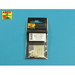 Soviet smoke Discharges system for BMP-1 902V Tucha with rack, 1/35...