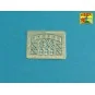 Soviet smoke Discharges system for BMP-1 902V Tucha with rack, 1/35...