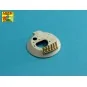 Soviet smoke Discharges system for BMP-1 902V Tucha with rack, 1/35...