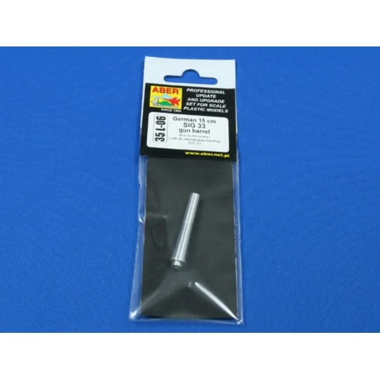 German 15cm SIG 33 gun barrel, 1/35 - Aber Models 35 L-006