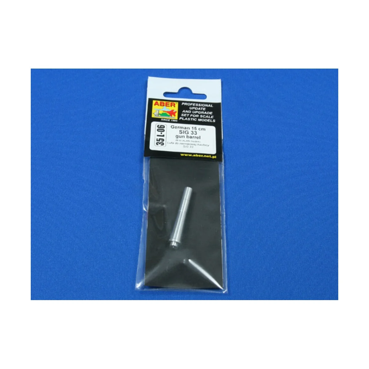 German 15cm SIG 33 gun barrel, 1/35 - Aber Models 35 L-006