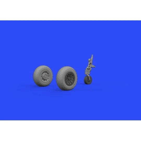 P-51D wheels for Airfix, 1/48 - Eduard Accessories 648335