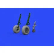 P-51D wheels for Airfix, 1/48 - Eduard Accessories 648335