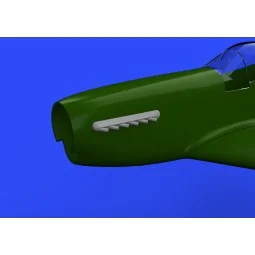 P-51D exhaust stacks w/fairing f.Airfix - Eduard Accessories 648344