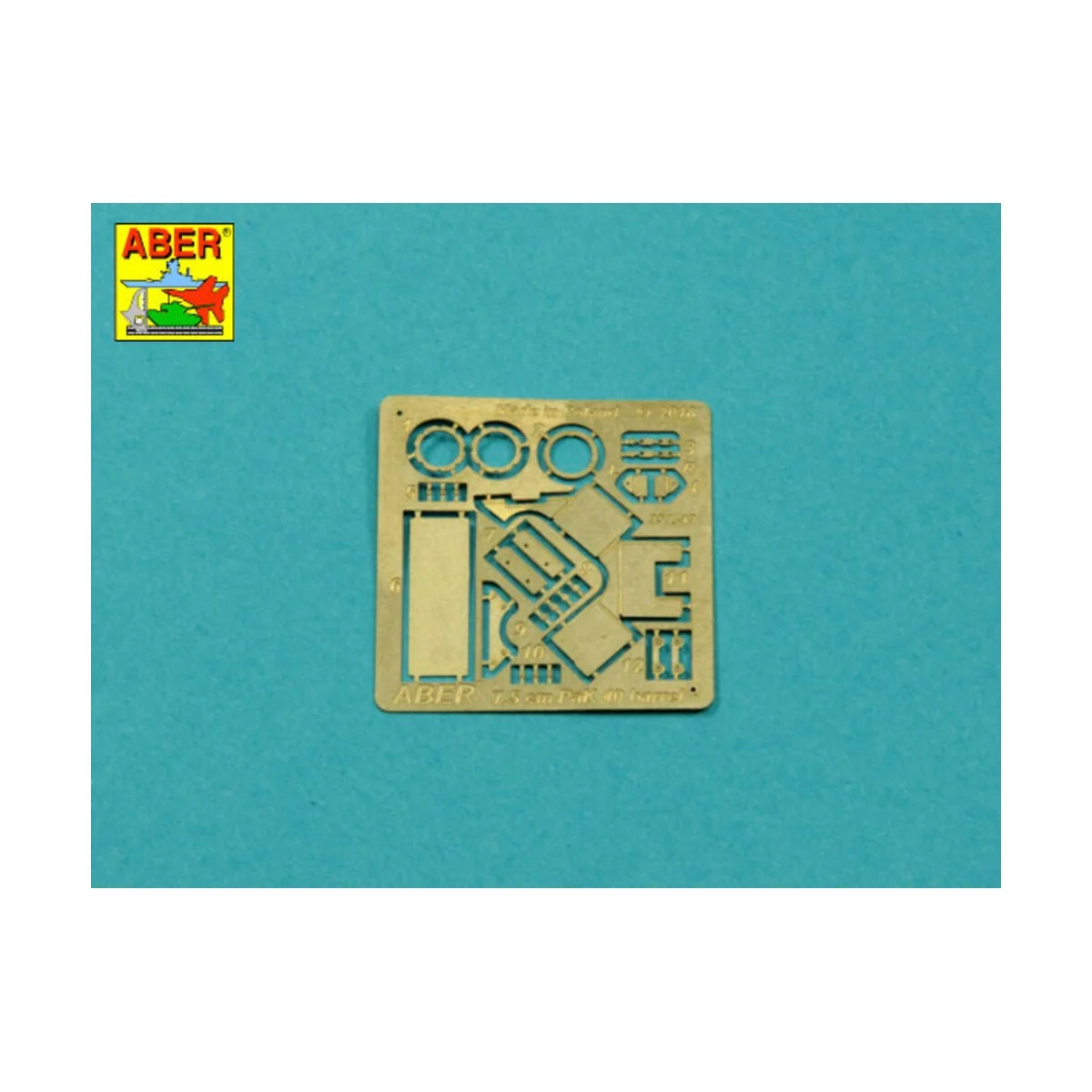 German 75 mm Barrel for PaK 40 - Late model, 1/35 - Aber Models 35 ...