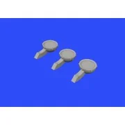 P-51D rear view mirrors for Airfix, 1/48 - Eduard Accessories 648359
