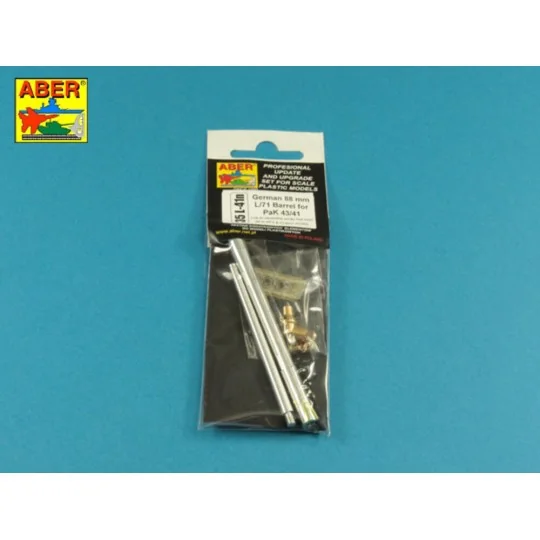 German 88mm L/71 barrel for PaK 43/41, 1/35 - Aber Models 35 L-041