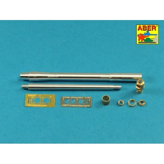 German 88mm L/71 barrel for PaK 43/41, 1/35 - Aber Models 35 L-041