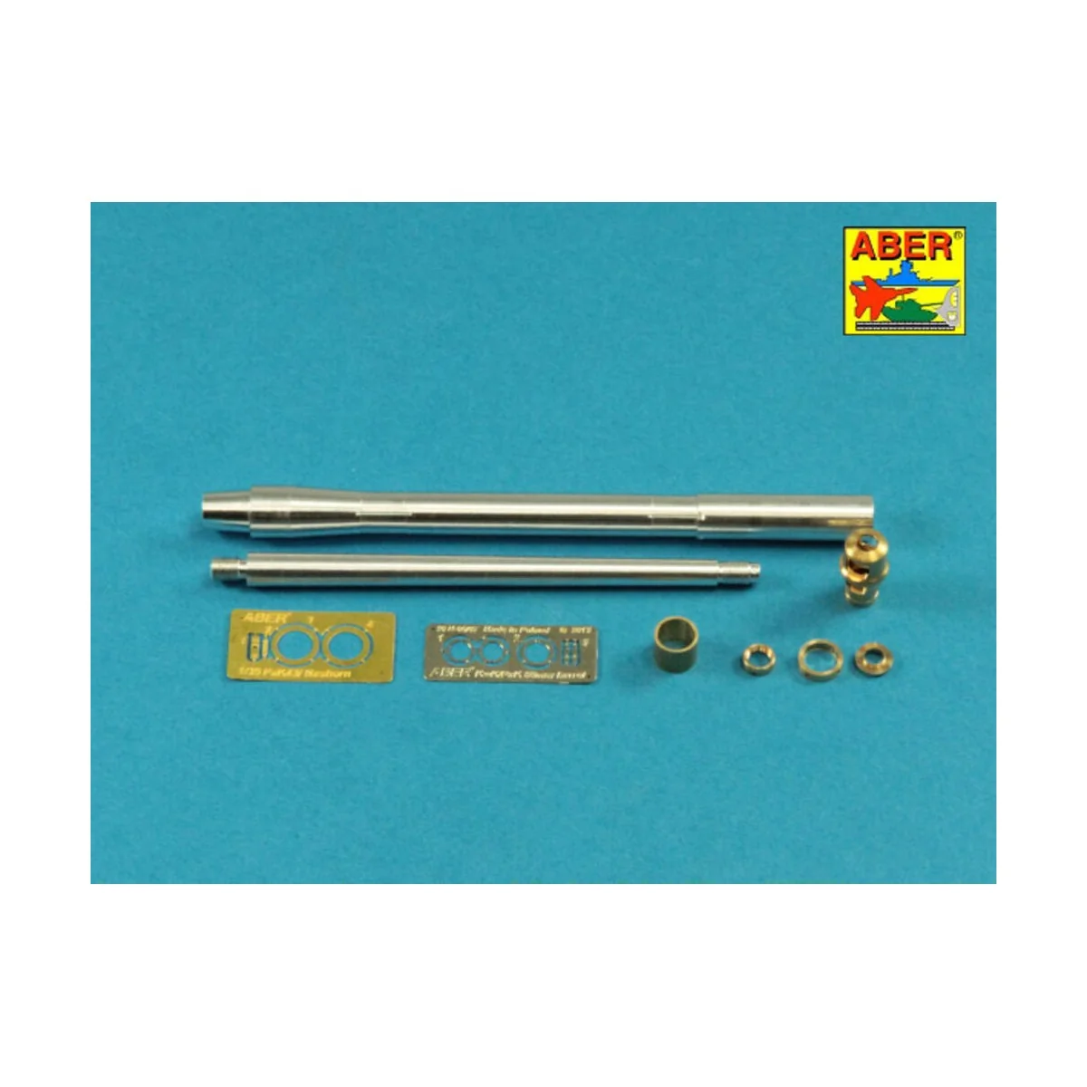 German 88mm L/71 barrel for PaK 43/41, 1/35 - Aber Models 35 L-041