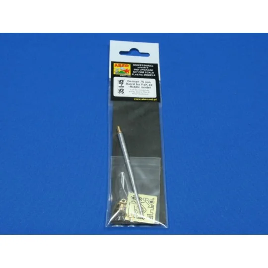 German 75mm barrel for PaK 40 - middle model, 1/35 - Aber Models 35...
