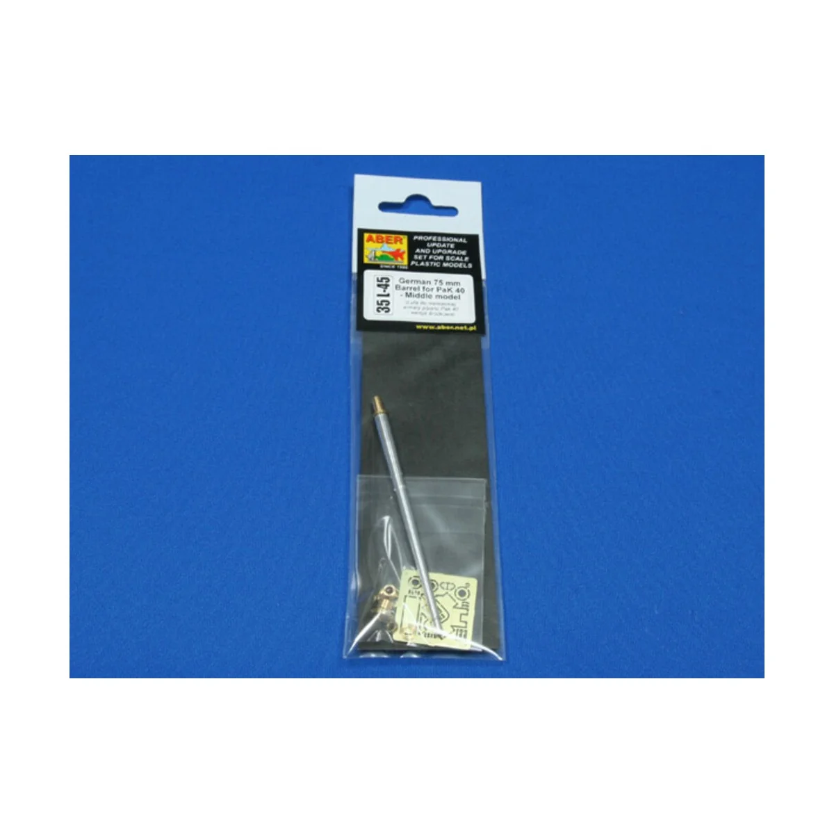 German 75mm barrel for PaK 40 - middle model, 1/35 - Aber Models 35...