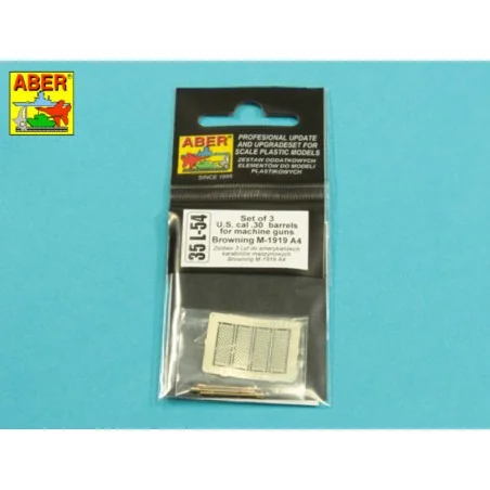 Set of 3 U.S. Browning M-1919 A4, 1/35 - Aber Models 35 L-054