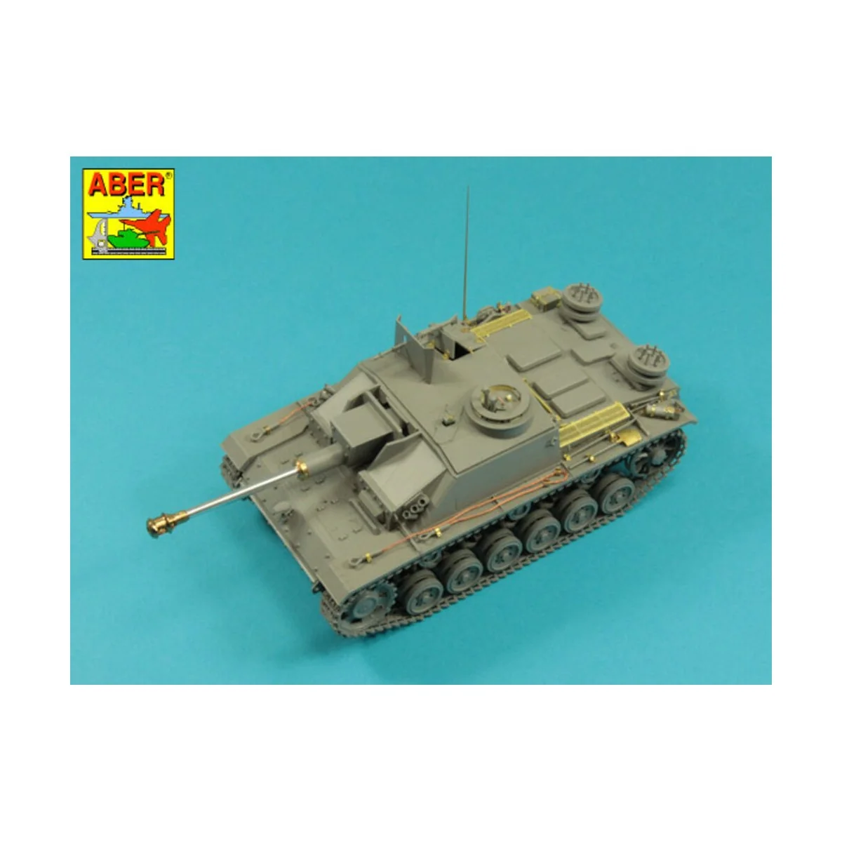 German StuK.40 L/48 7, 5 cm Barrel with late muzzle brake for Stug....