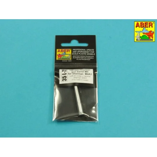 U.S.105mm Howitzer M4 tank Barrel for Sherman M4A3, 1/35 - Aber Mod...