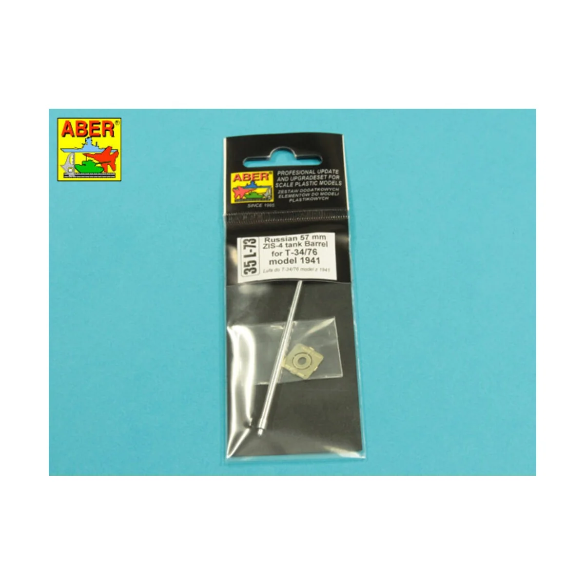 Russian 57mm ZIS-4 barrel for T-34/76, 1/35 - Aber Models 35 L-073