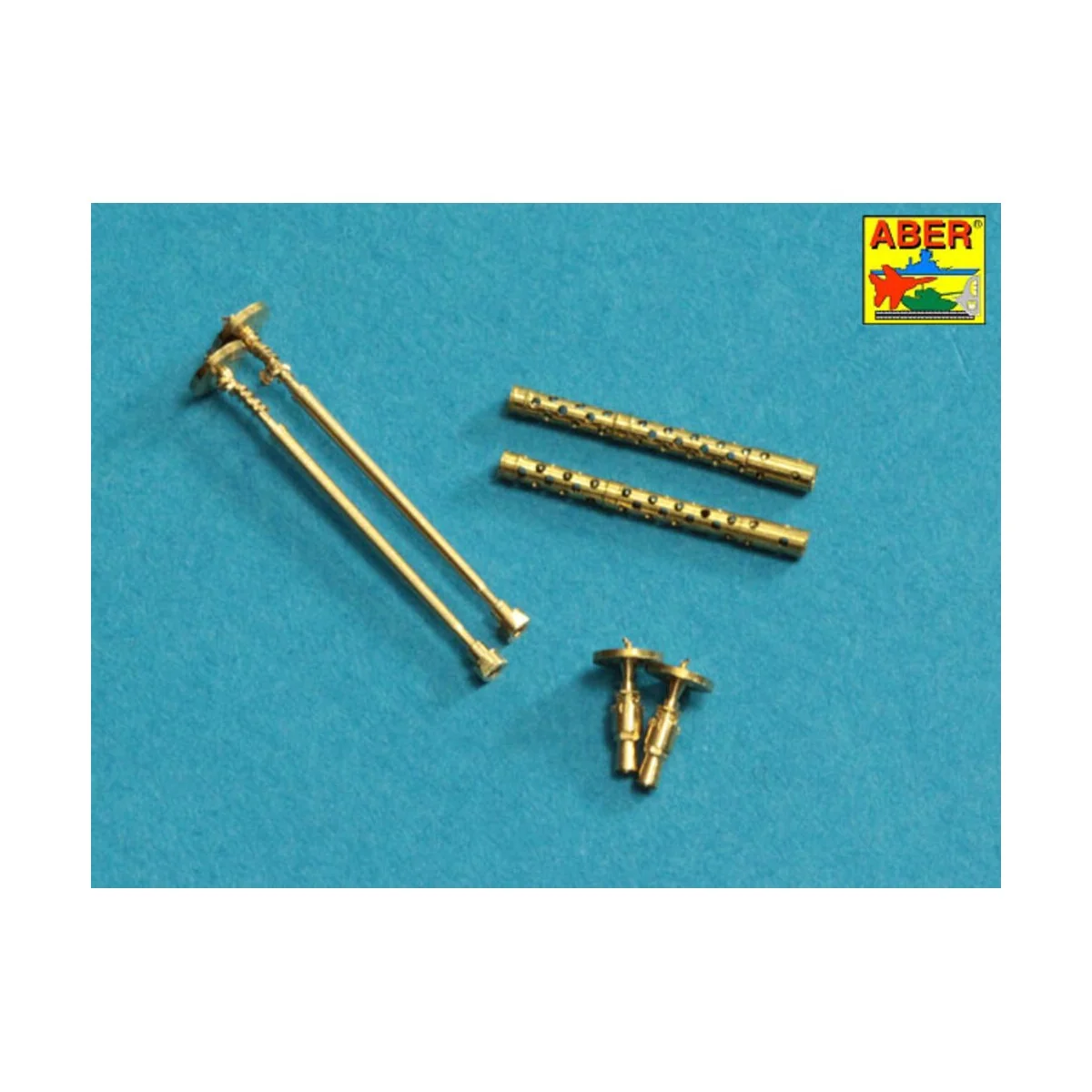 Set of 2 Barrels for German machine guns MG34, 1/35 - Aber Models 3...