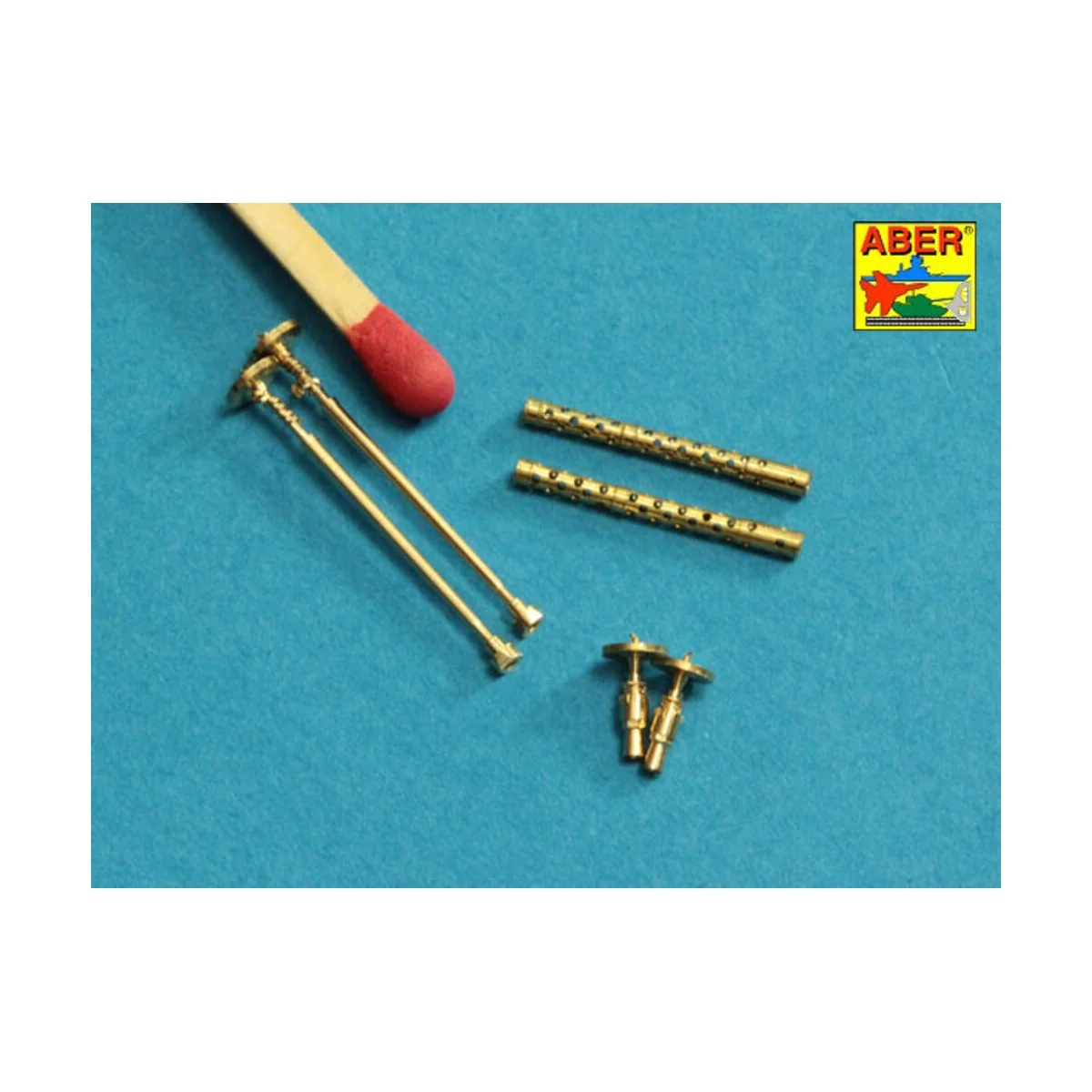Set of 2 Barrels for German machine guns MG34, 1/35 - Aber Models 3...