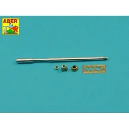 Germ.75mm barrel single baffle muzzle for Pz VI F2, 1/35 - Aber Mod... 2