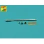 Germ.75mm barrel single baffle muzzle for Pz VI F2, 1/35 - Aber Mod...