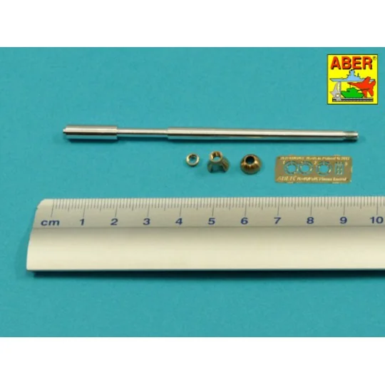 Germ.75mm barrel single baffle muzzle for Pz VI F2, 1/35 - Aber Mod...