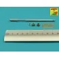 Germ.75mm barrel single baffle muzzle for Pz VI F2, 1/35 - Aber Mod...