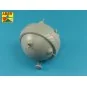 Set of 2 Barrels for German machine guns MG34, 1/35 - Aber Models 3...