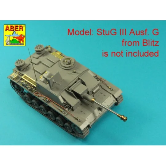 German StuK.40 L/48 7, 5 cm Barrel with late muzzle brake for Stug....