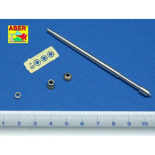Germ.75mm barrel single baffle muzzle for Pz VI F2, 1/35 - Aber Mod...