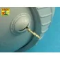 Set of 2 Barrels for German machine guns MG34, 1/35 - Aber Models 3...
