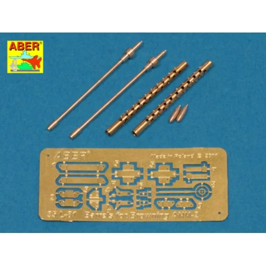 Two barrels to Browning ANM2, 1/35 - Aber Models 35 L-081