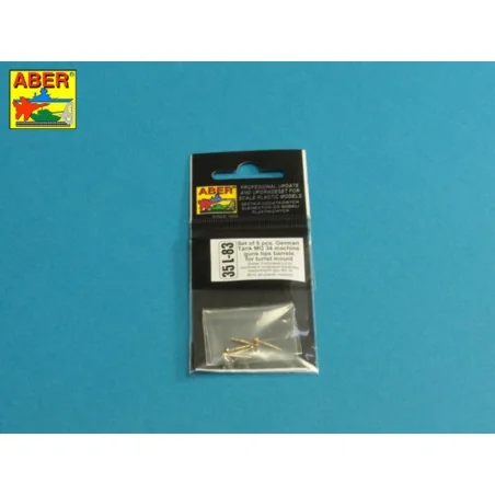 Tank MG 34 tips barrels x 5, 1/35 - Aber Models 35 L-083