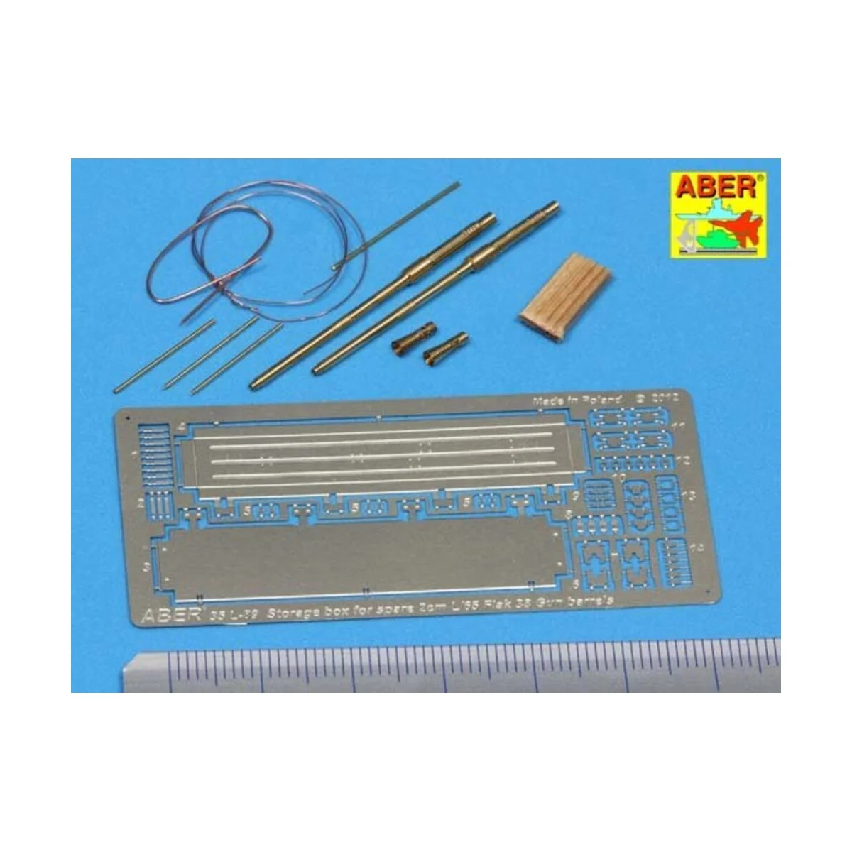 Flak 38 barrels with storage box, 1/35 - Aber Models 35 L-089