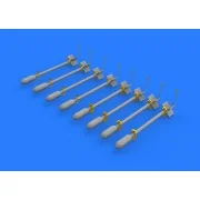 British Rocket Projectiles RP-3 60lb SAP - Eduard Accessories 648394