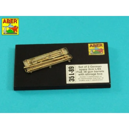 Flak 38 barrels with storage box, 1/35 - Aber Models 35 L-089