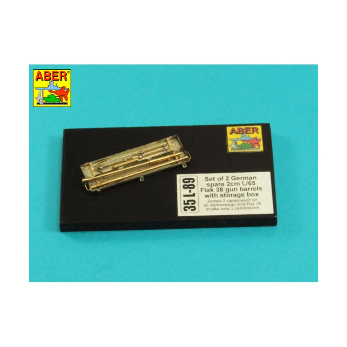 Flak 38 barrels with storage box, 1/35 - Aber Models 35 L-089