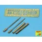 Set of 2 barrels for German tank machine gun MG 34 with Panzermante...