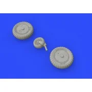 Bf 109G-6 wheels for Tamiya, 1/48 - Eduard Accessories 648400