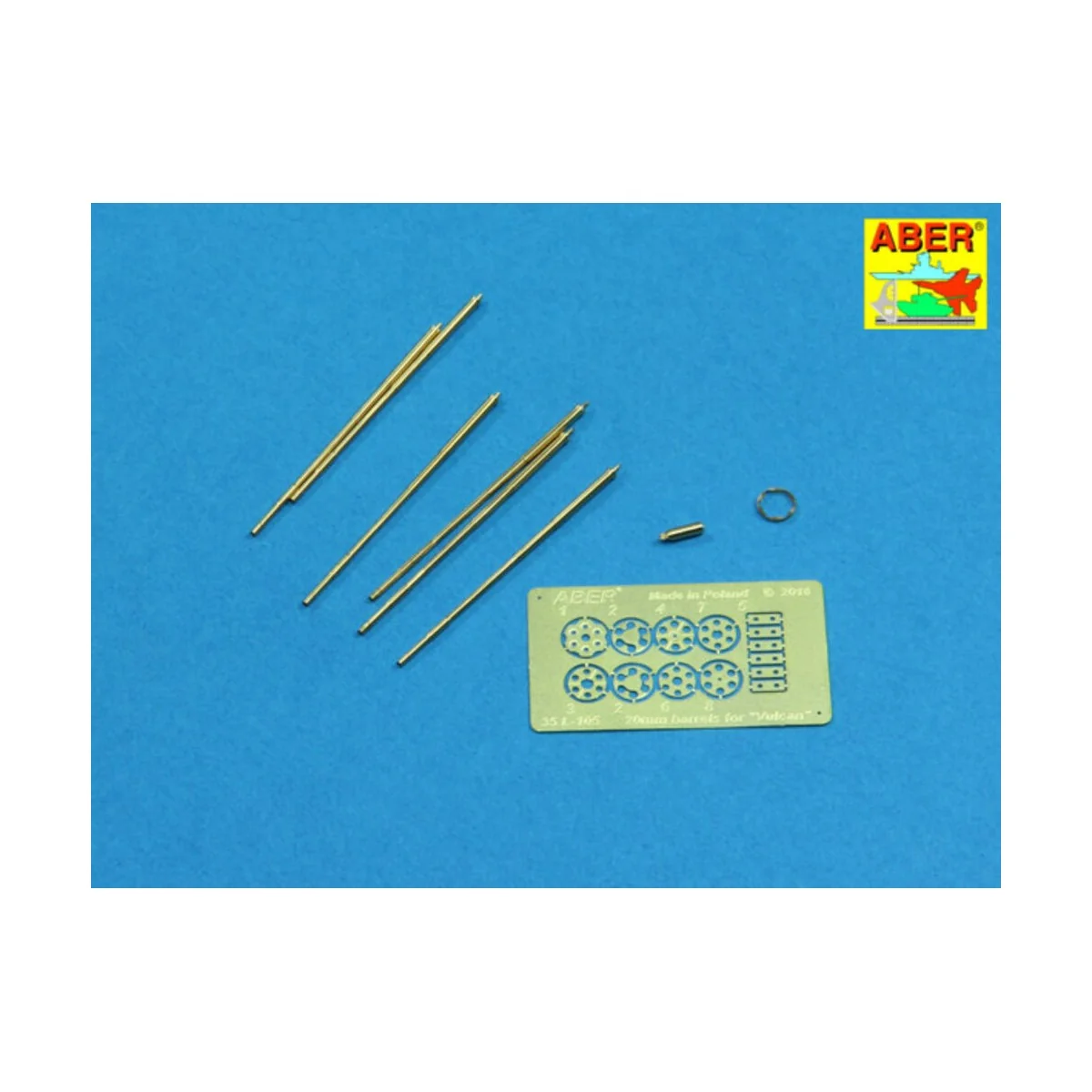 20mm barrels for M61 gun Vulcan, 1/35 - Aber Models 35 L-105