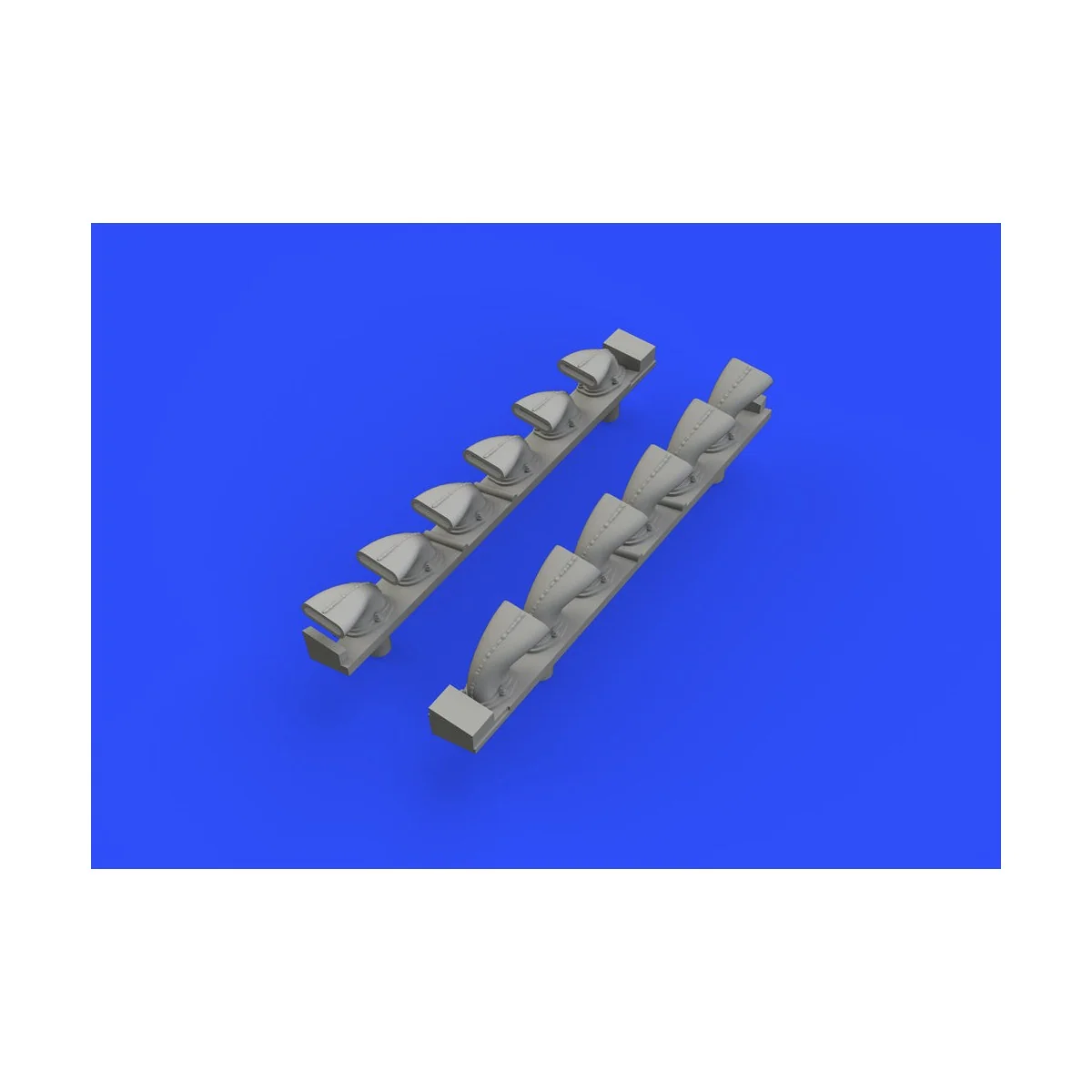 Bf 109G-6 exhaust stacks for Tamiya, 1/48 - Eduard Accessories 648402