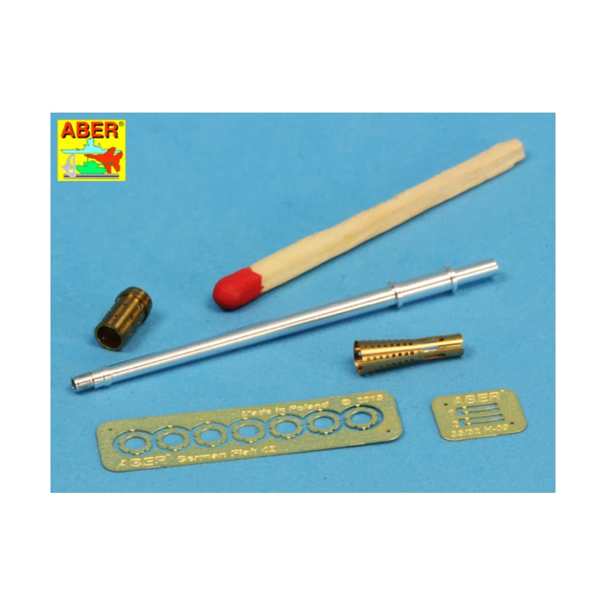 German 3, 7cm Flak 42 Barrel, 1/35 - Aber Models 35 L-107